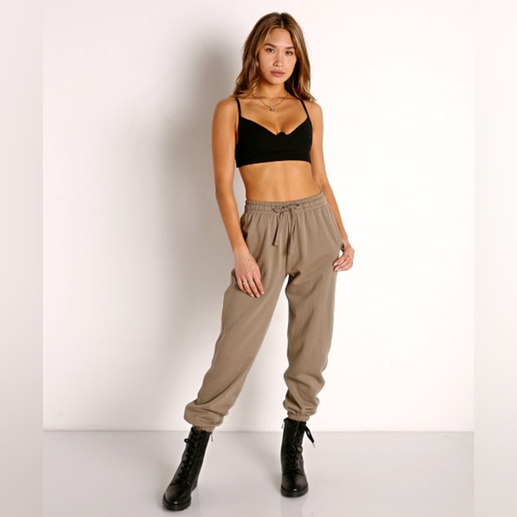 Joah Brown Structured Ribbed Bralette in Smoke - S/M in excellent condition - Picture 6 of 10